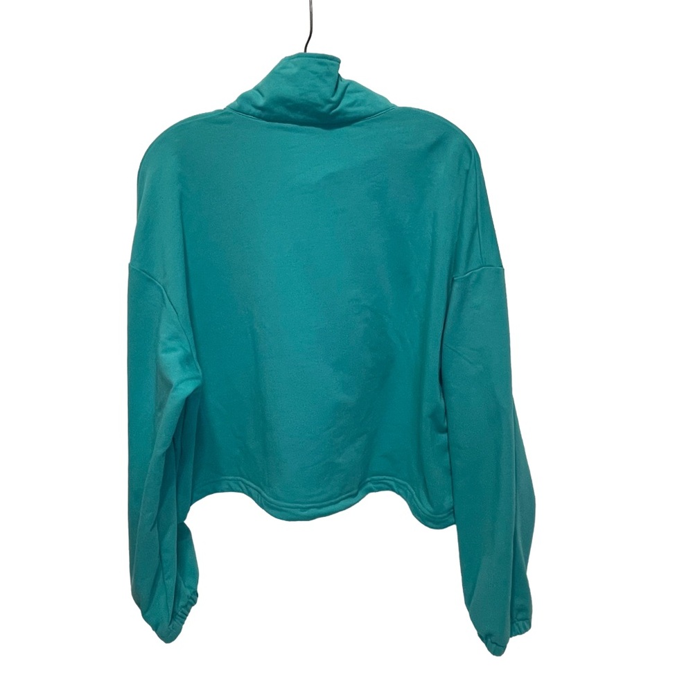 Teal Quarter-Zip Pullover Women’s Size Large - Picture 2 of 9